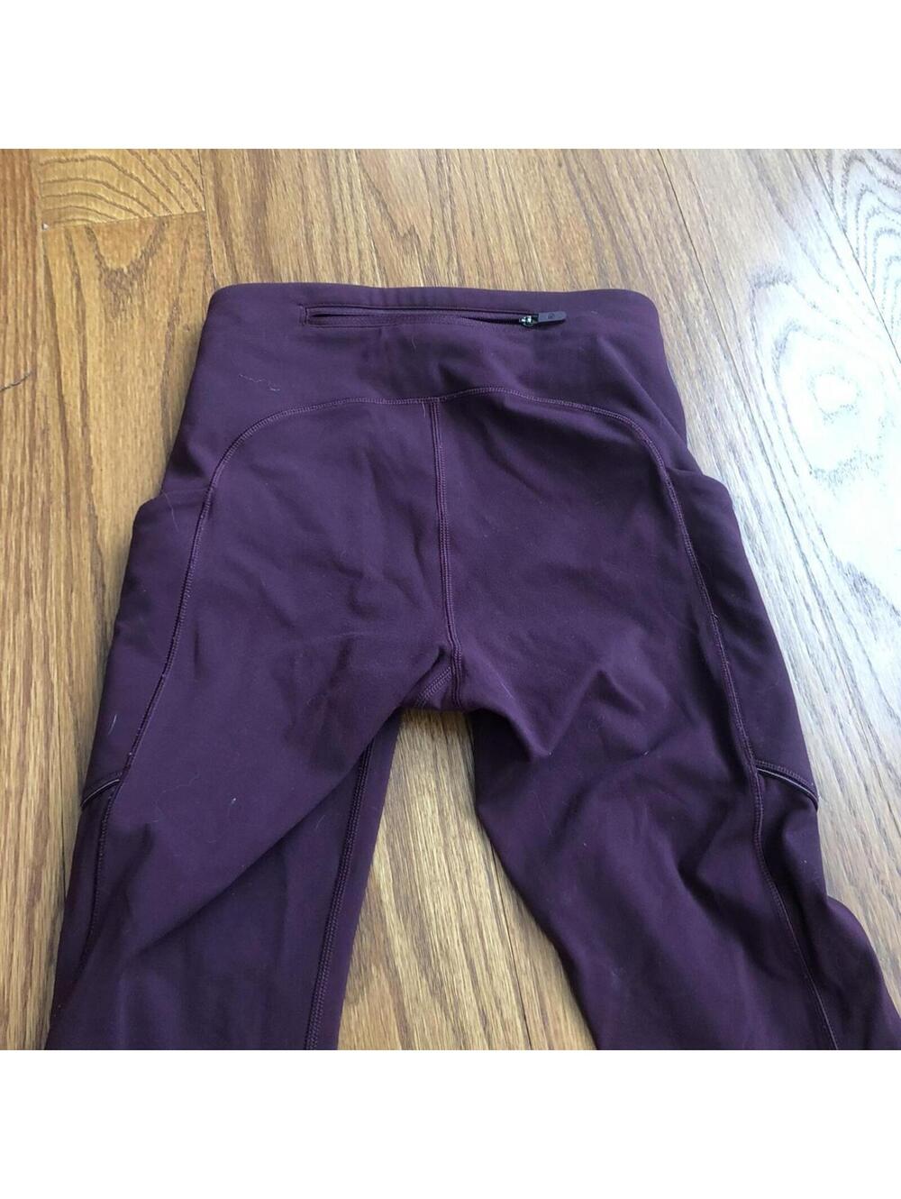 Lululemon Women's Burgundy and Purple Legging - Picture 5 of 5